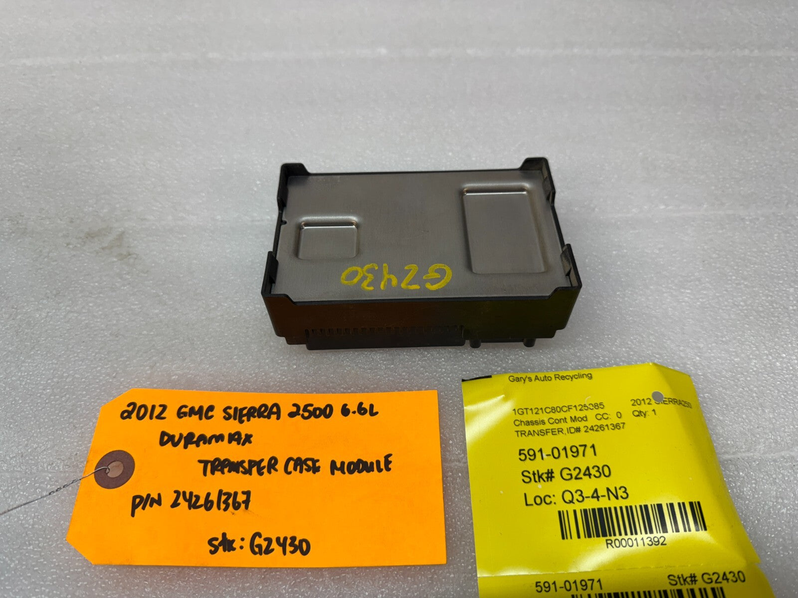 07-14 GMC SIERRA 2500HD 3500 TRANSFER CASE CONTROL MODULE TCCM 24261367