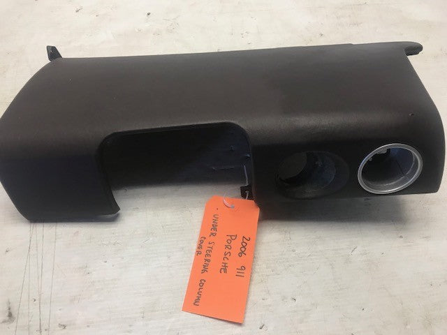 06 Porsche 997 BROWN COCOA DRIVERS SIDE LEFT KNEE BOLSTER UNDER COLUMN 05-13