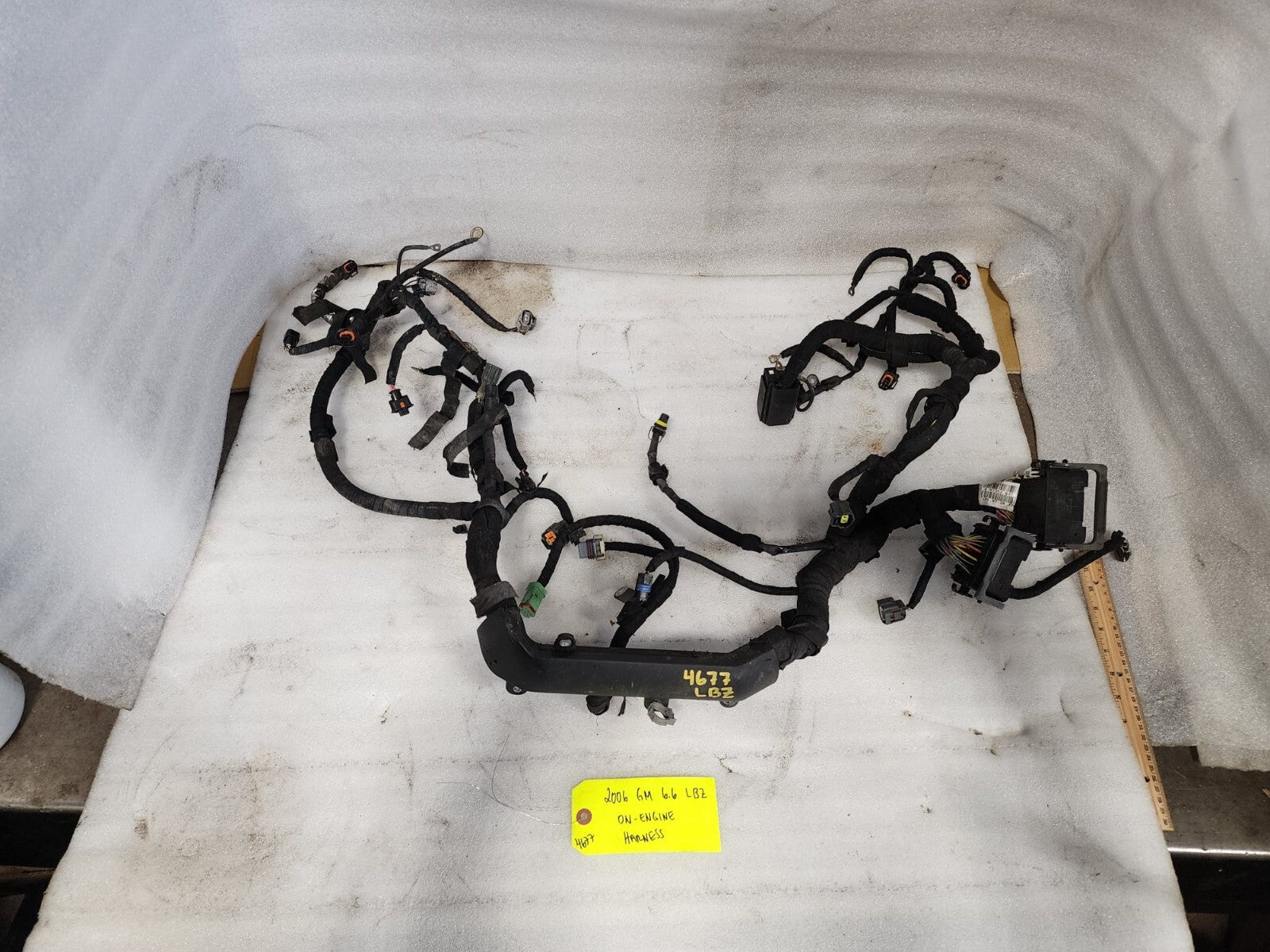 06 07 GMC CHEVROLET 2500HD DURAMAX 6.6 LBZ ENGINE MOTOR WIRING HARNESS LOOM