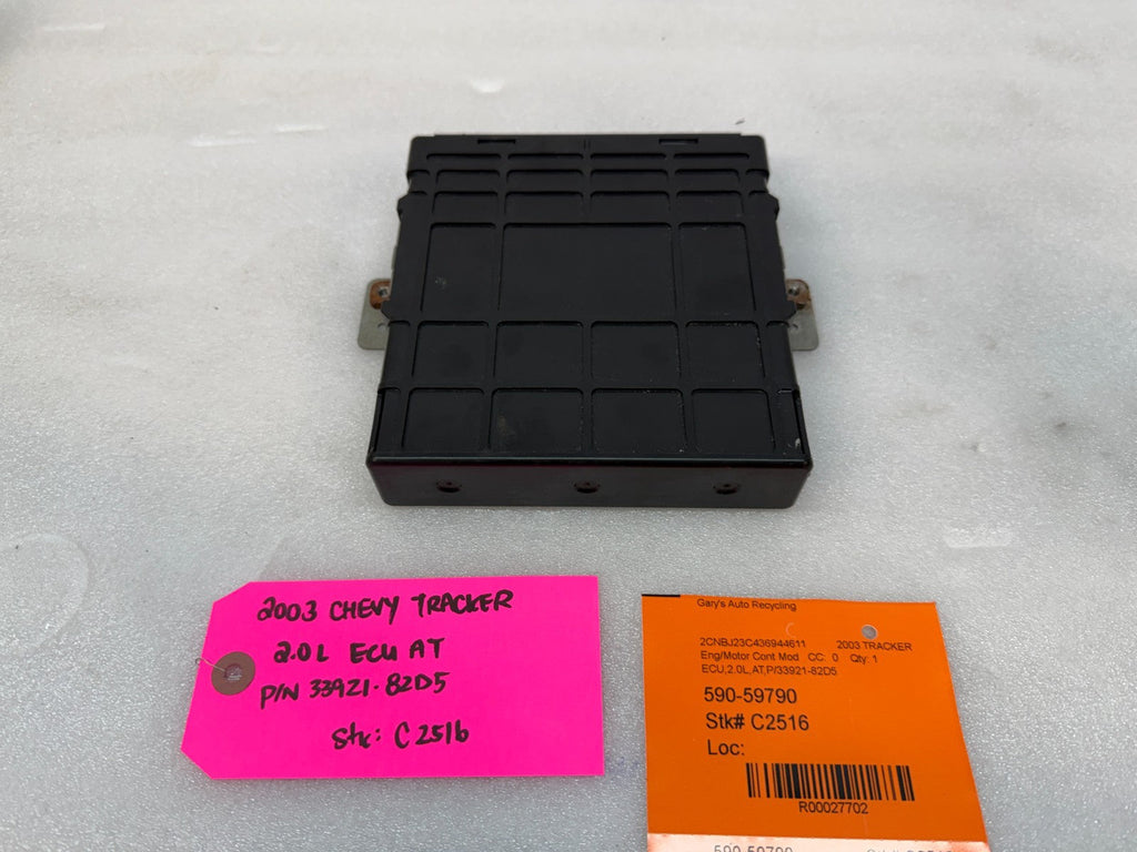 03 04 CHEVROLET TRACKER GRAND VITARA GEO 2.0 ENGINE COMPUTER ECM ECU 33921-82D5