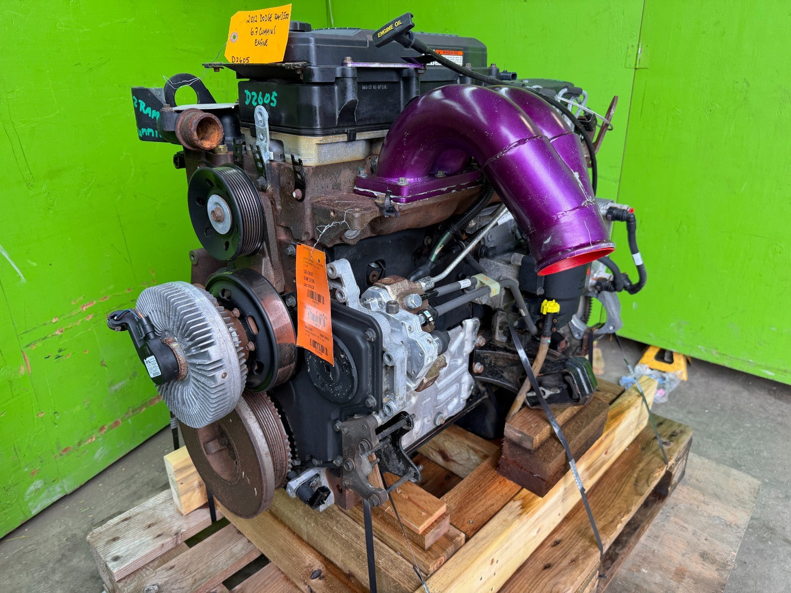 2012 DODGE RAM 2500 3500 6.7 CUMMINS TURBO DIESEL ENGINE MOTOR 10 11 12