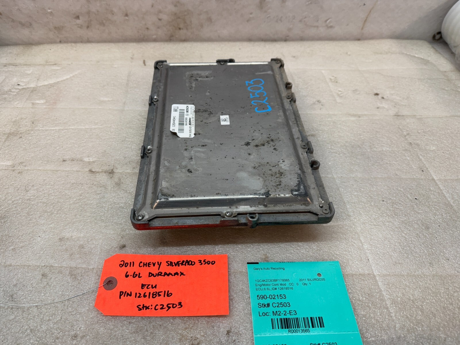 11-14 Chevrolet GMC 2500HD DURAMAX 6.6 LML OEM ENGINE COMPUTER ECU ECM 12618516