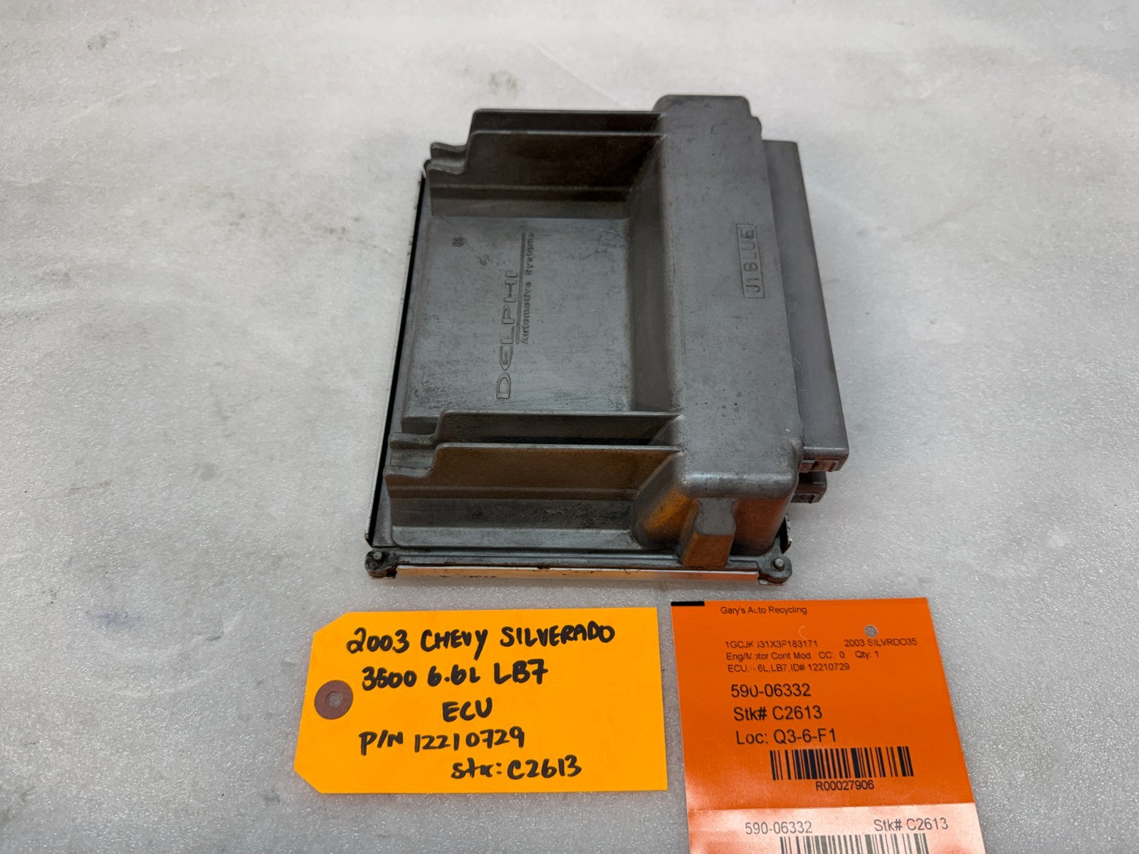 01-04 Chevrolet GMC 2500HD DURAMAX 6.6 LB7 ECM ECU ENGINE COMPUTER 12210729