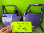 07-18 JEEP WRANGLER JK OEM FULL HARD DOORS PURPLE PHG W/ DOOR PANELS MIRROR KEY