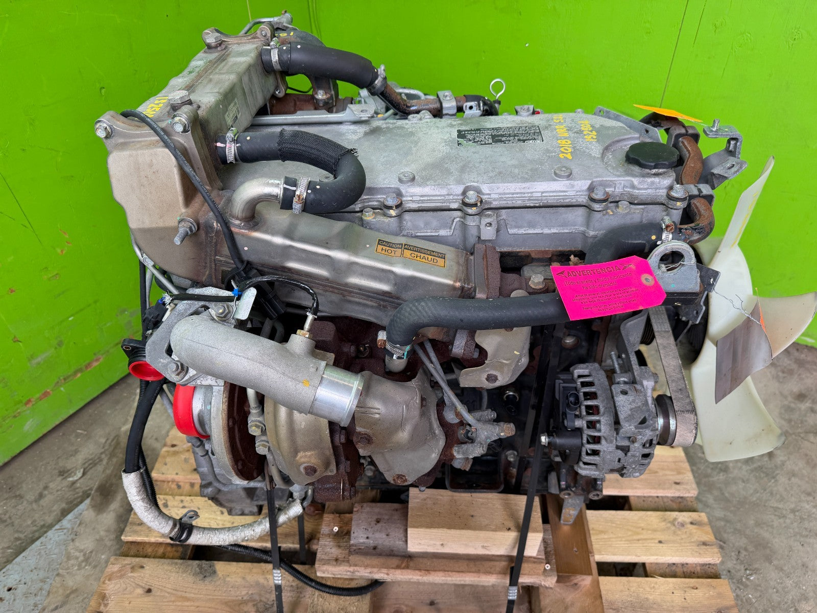 18 ISUZU NRR NPR NQR 5.2 COMPLETE ENGINE ASSEMBLY 4HK1TC 68k!!