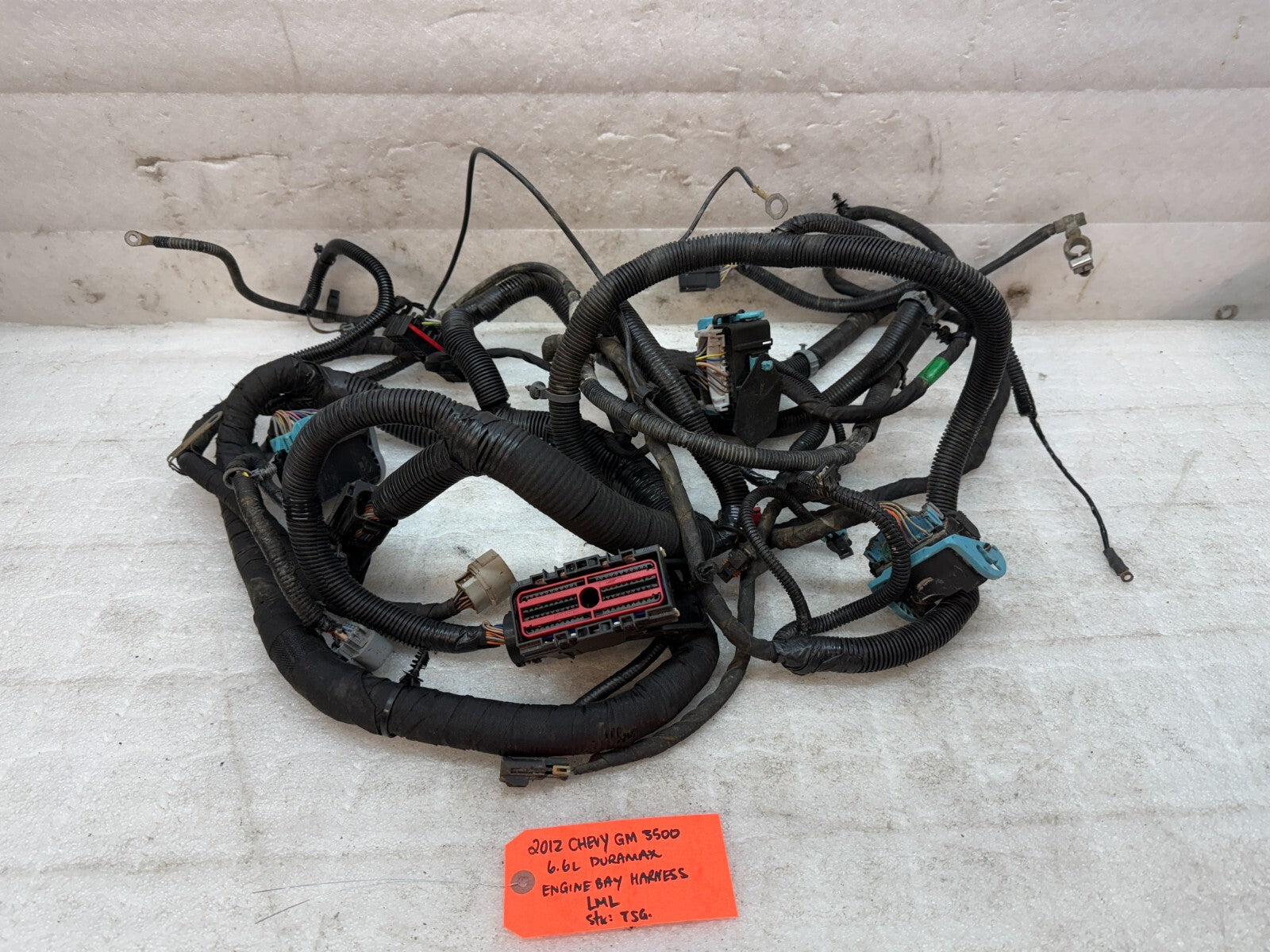 12 GMC SIERRA CHEVROLET SILVERADO 3500HD DURAMAX 6.6 LML ENGINE WIRING HARNESS