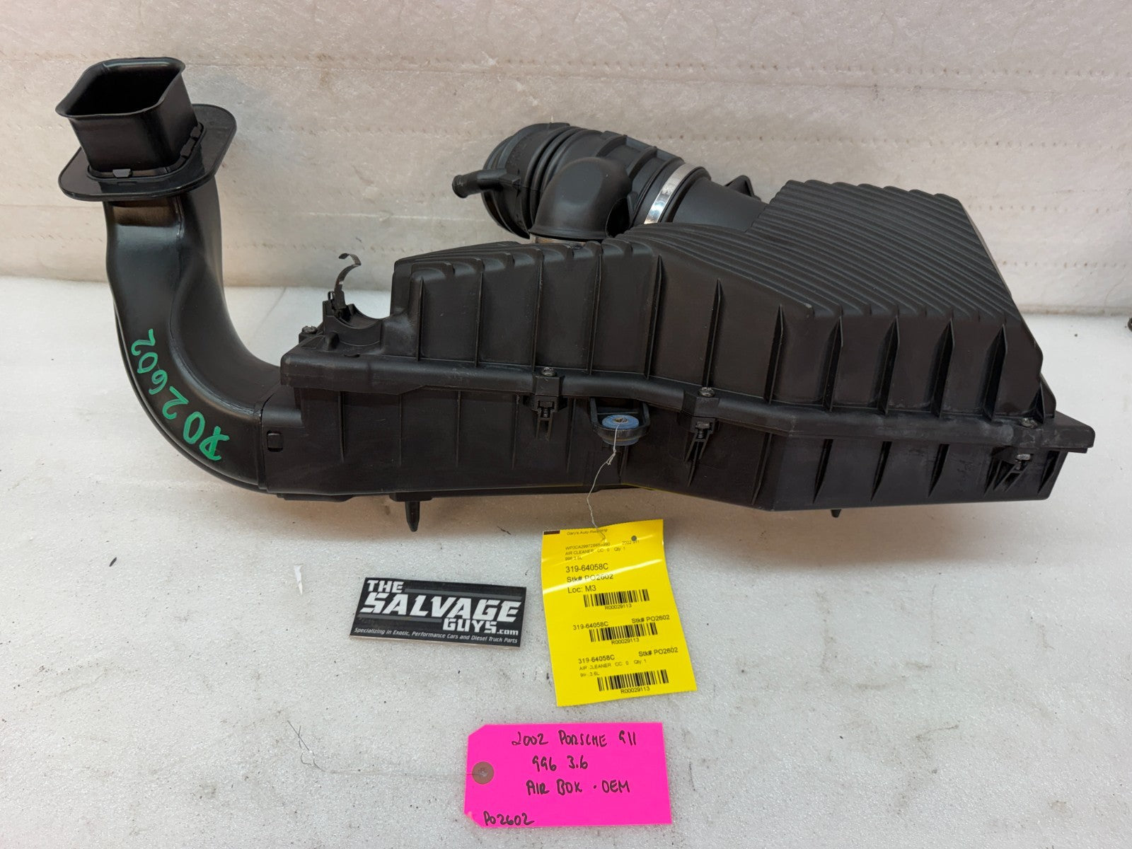 02 PORSCHE 996 911 3.6 3.4 OEM AIRBOX AIR CLEANER HOUSING FILTER 99-04