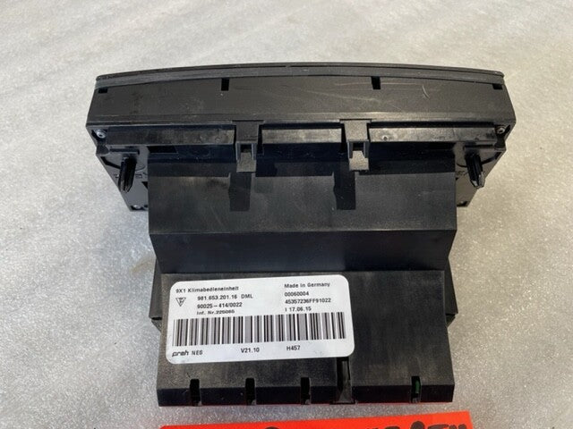 16 PORSCHE CAYMAN GT4 718 HEATER AC CLIMATE CONTROL PANEL 98165320116 18K