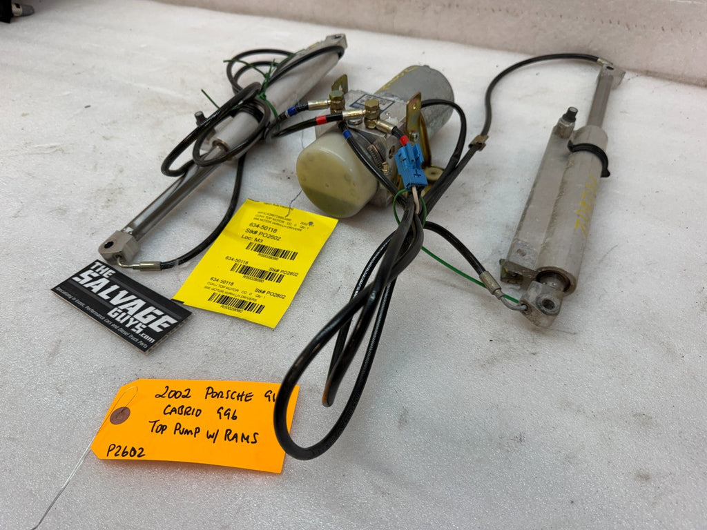 99-08 PORSCHE 996 CONVERTIBLE CABRIOLET ROOF HYDRAULIC MOTOR PUMP RAMS 996561060