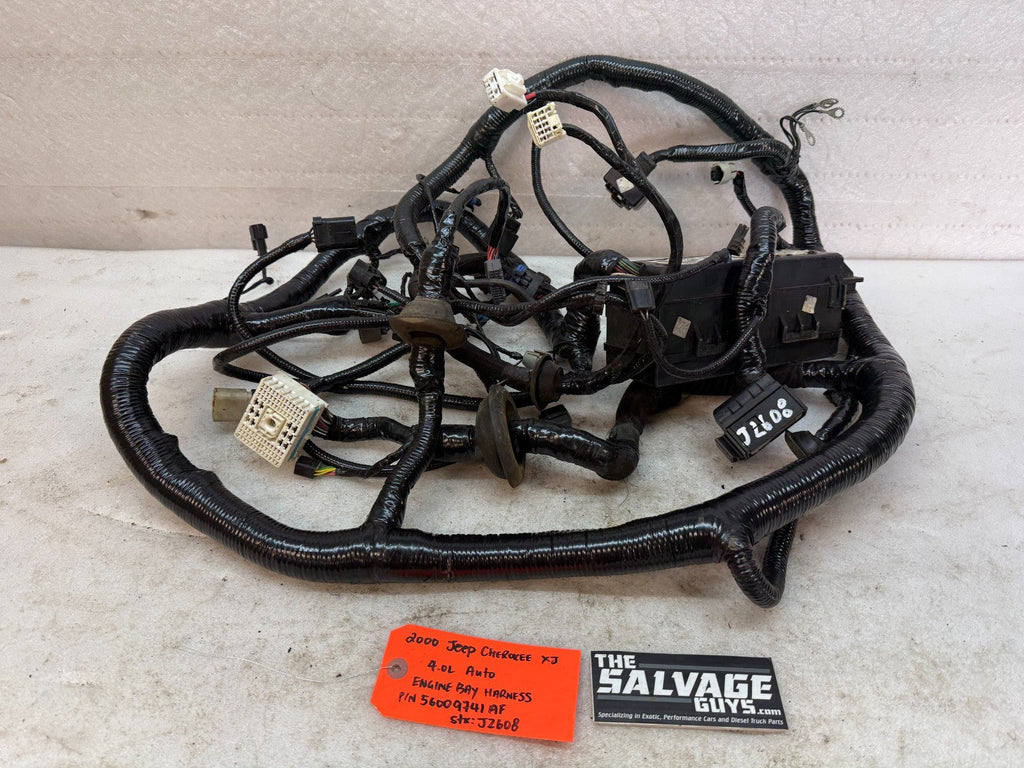 00 JEEP CHEROKEE XJ 4.0 ENGINE WIRING HARNESS LOOM 97-01 P56009741AF