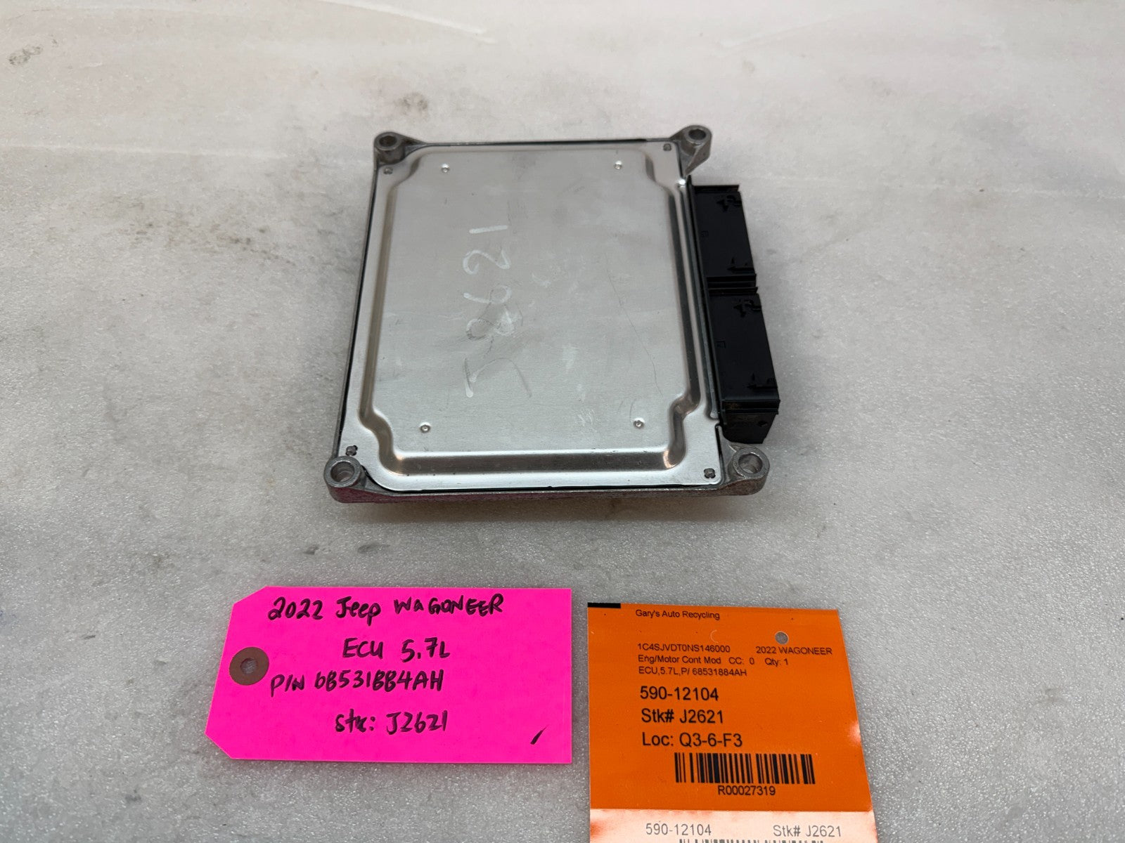 22 23 Jeep Wagoneer Engine Computer ECU ECM 5.7 e-torque P68531884AH 24K
