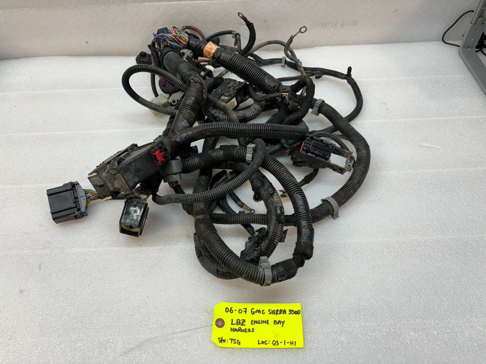 06 07 GMC CHEVROLET 2500HD DURAMAX 6.6 LBZ ENGINE BAY MOTOR PCM WIRING HARNESS