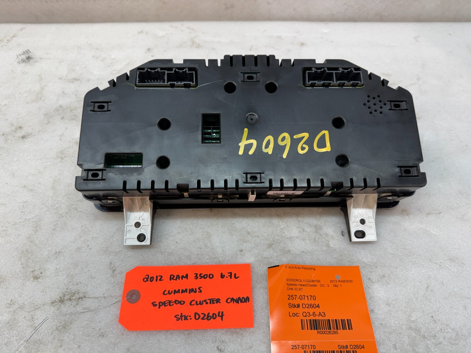 10 11 12 DODGE RAM 2500 3500 6.7 METRIC GAUGE CLUSTER SPEEDO TACH