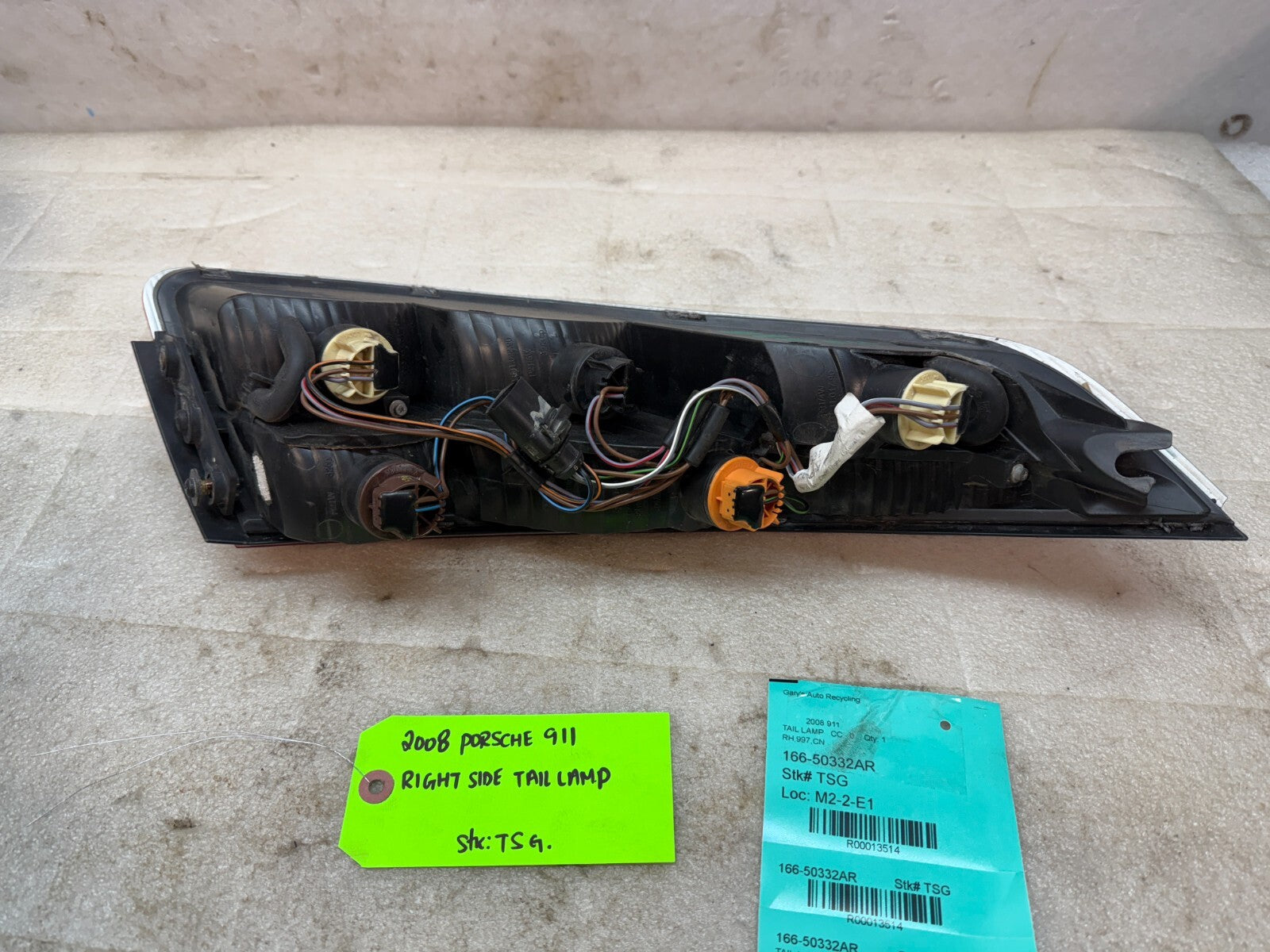 05 06 07 08 Porsche 997 997.1 OEM RIGHT REAR TAILLIGHT TAIL LIGHT