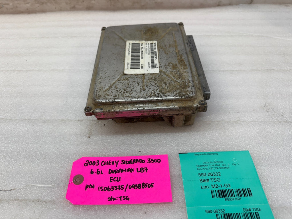 01-04 Chevrolet GMC 2500HD DURAMAX 6.6 LB7 ECM ECU ENGINE COMPUTER 15063375