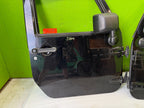 07-18 JEEP WRANGLER JK OEM FULL HARD DOORS BLACK WITH DOOR PANELS MIRROR PX8