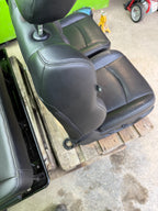 13-18 DODGE RAM 2500 3500 LARAMIE FRONT REAR HEATED VENTED BLACK LEATHER SEATS