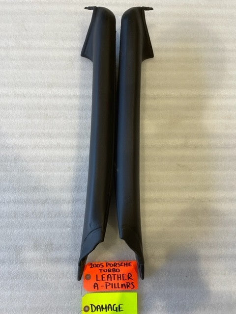 05 PORSCHE 996TT TURBO BLACK FULL LEATHER A PILLAR POST TRIM 99-05 30K!!
