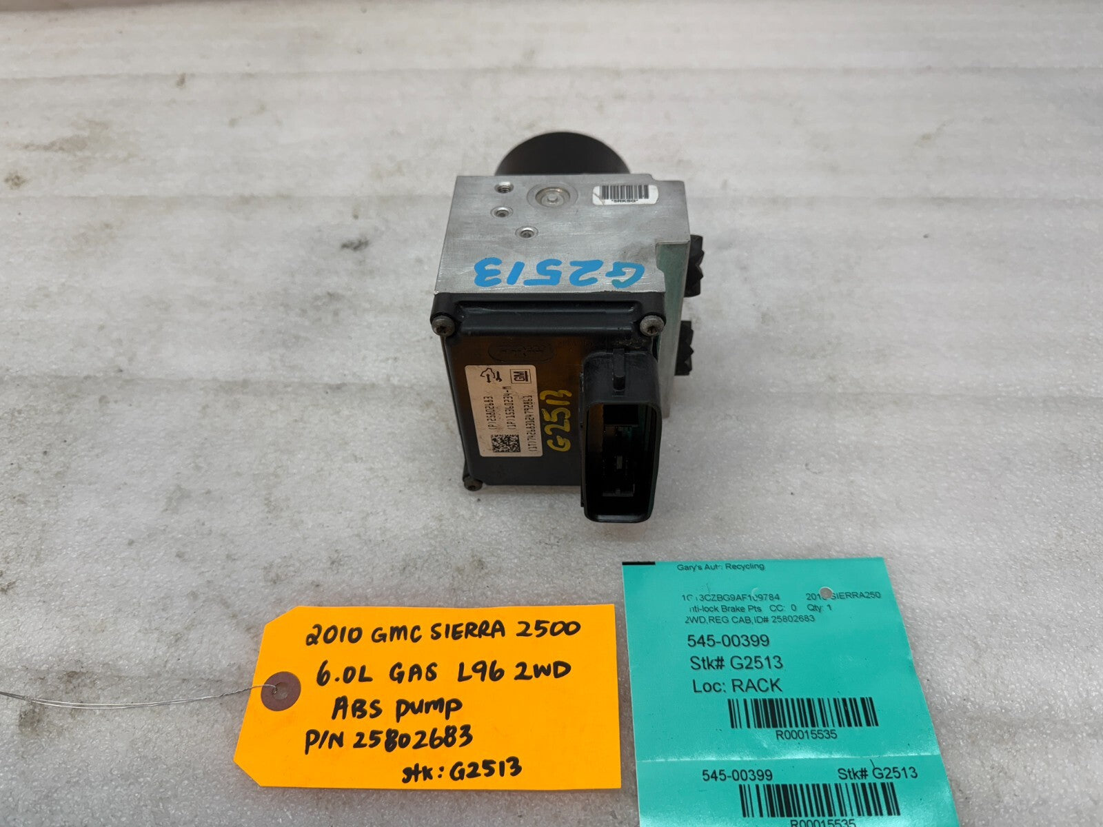 07-10 Chevrolet GMC 2500HD 3500 SIERRA ABS ANTI LOCK BRAKE PUMP 25802683