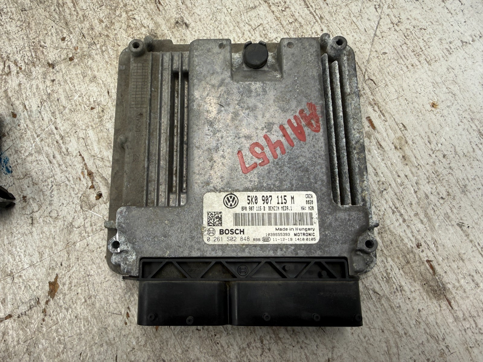 10-14 VOLKSWAGEN GOLF R MK6 2.0 6SP MATCHING KEY SET DME ECU IMMOBILIZER BCM