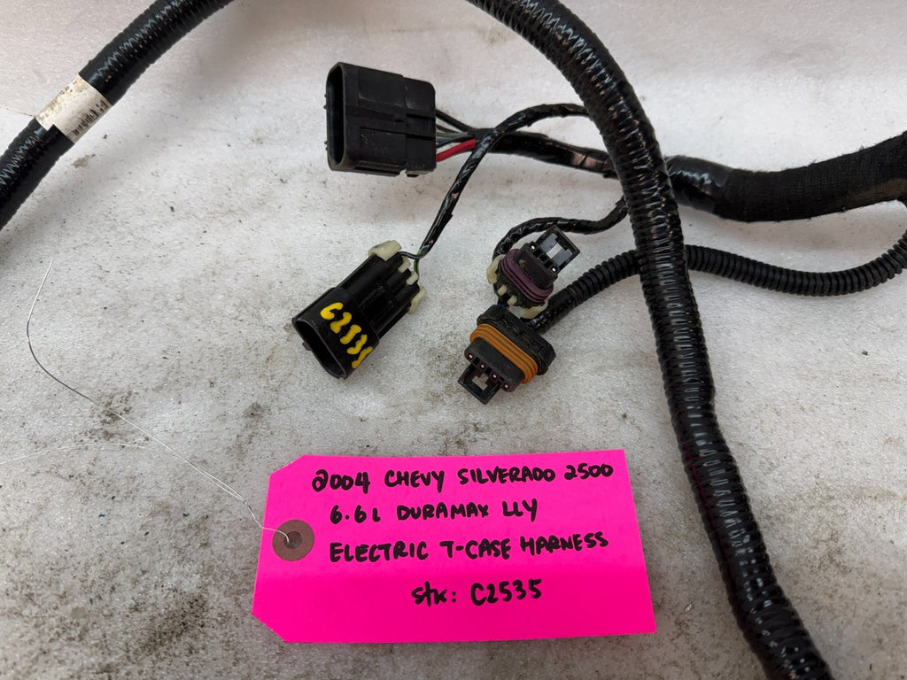03-06 CHEVROLET GMC LLY 6.6L DURAMAX OEM ELECTRIC TRANSFER CASE WIRING HARNESS