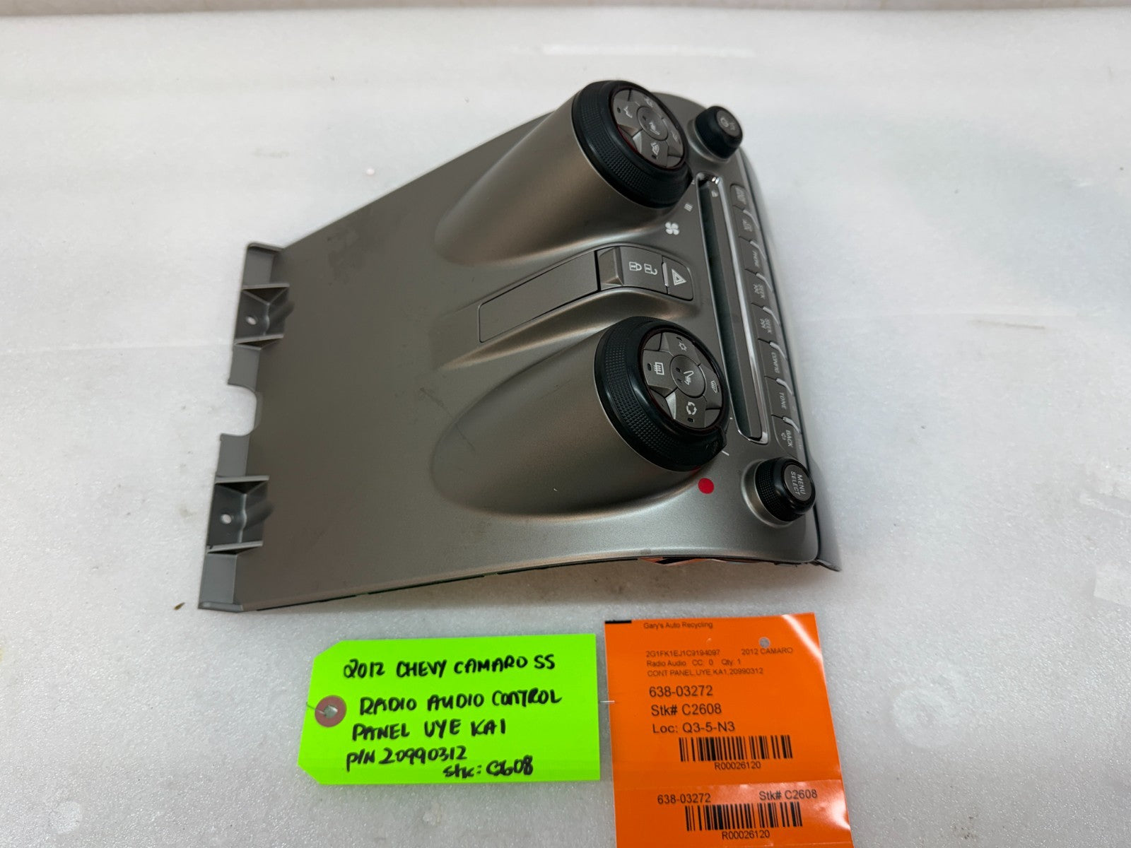 2012 CHEVROLET CAMARO SS RS ZL1 OEM RADIO STEREO HEADUNIT 20990312