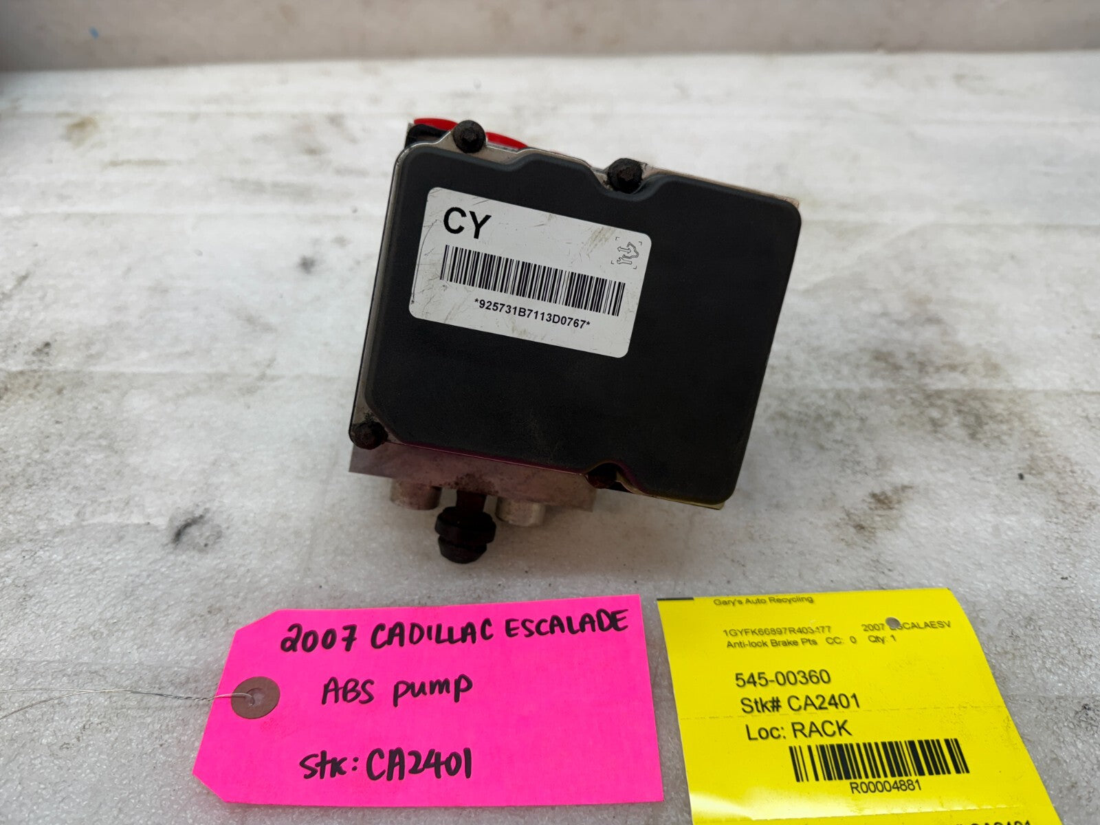 07 CADILLAC ESCALADE YUKON TAHOE ABS ANTI LOCK BRAKE PUMP  MODULE