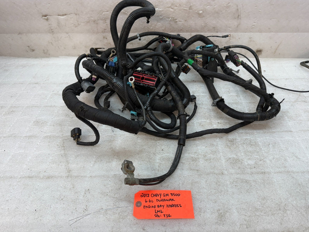 12 GMC SIERRA CHEVROLET SILVERADO 3500HD DURAMAX 6.6 LML ENGINE WIRING HARNESS