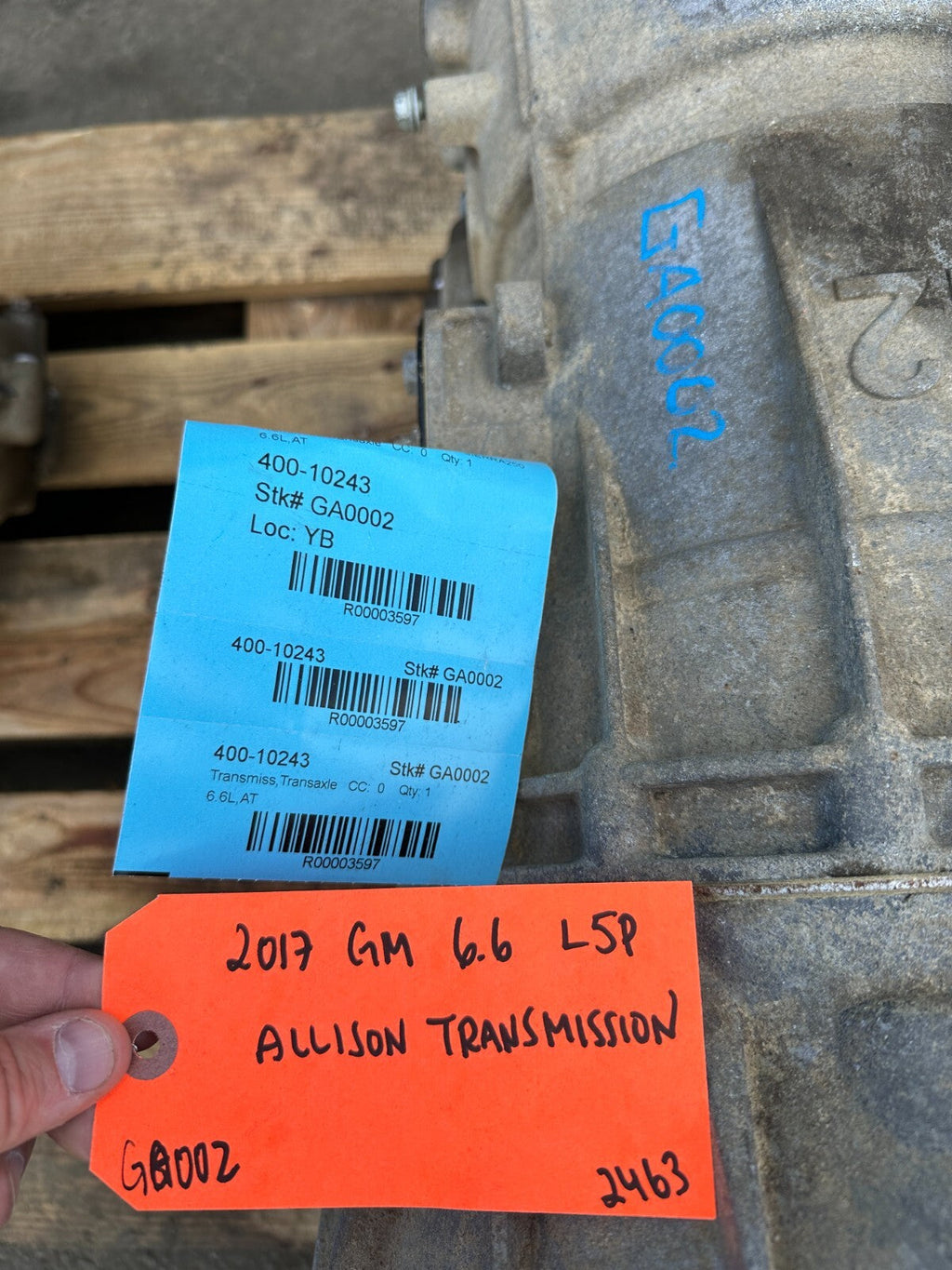 17 CHEVROLET GMC 3500 2500 6.6 L5P ALLISON AUTOMATIC TRANSMISSION 17-19