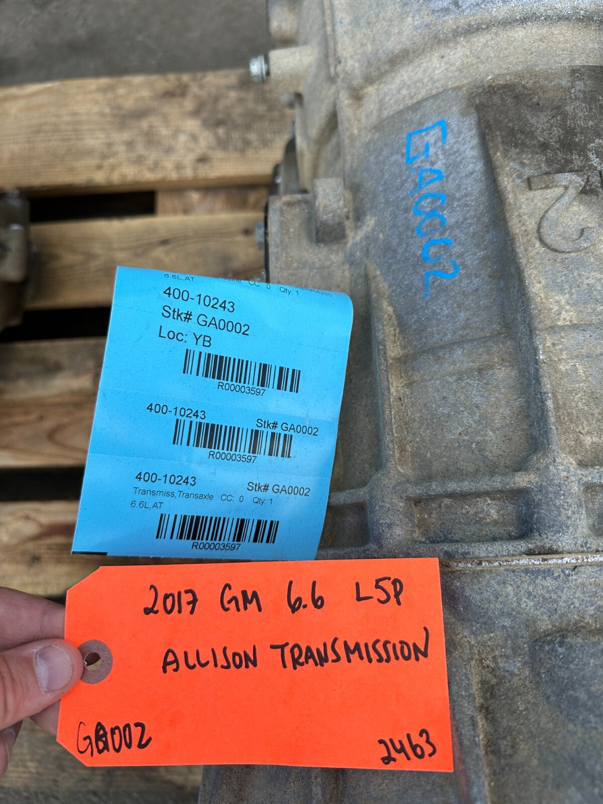 17 CHEVROLET GMC 3500 2500 6.6 L5P ALLISON AUTOMATIC TRANSMISSION 17-19