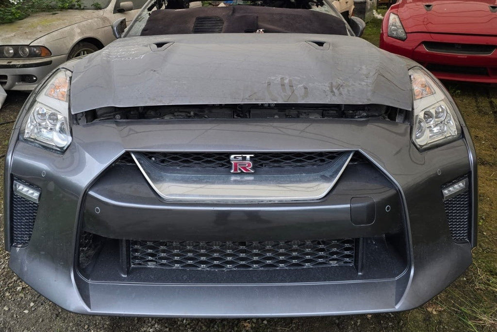 17 NISSAN GTR R35 OEM VR38 COMPLETE FRONT NOSE BUMPER LIGHTS RAILS HOOD 15-20