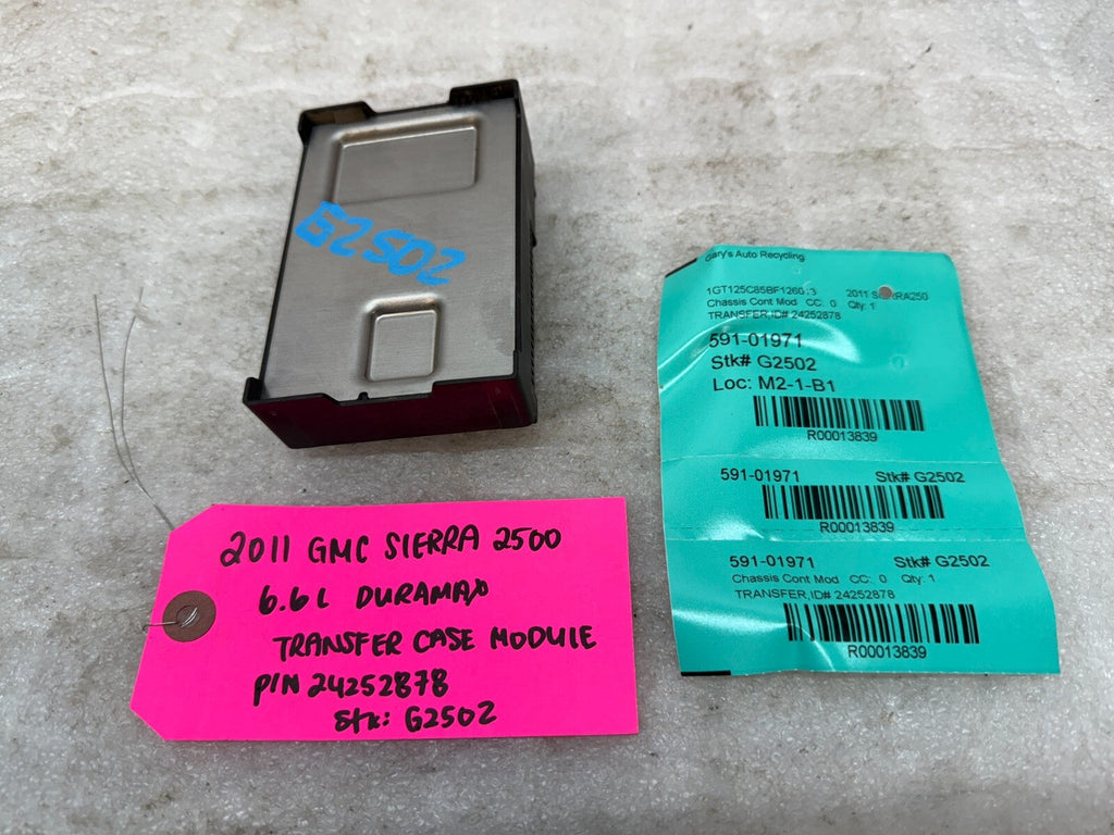07-14 GMC SIERRA SILVERADO 2500 3500 TRANSFER CASE CONTROL MODULE 24252878