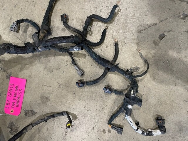 06 07 GMC CHEVROLET 2500HD DURAMAX 6.6 LBZ ENGINE MOTOR WIRING HARNESS LOOM