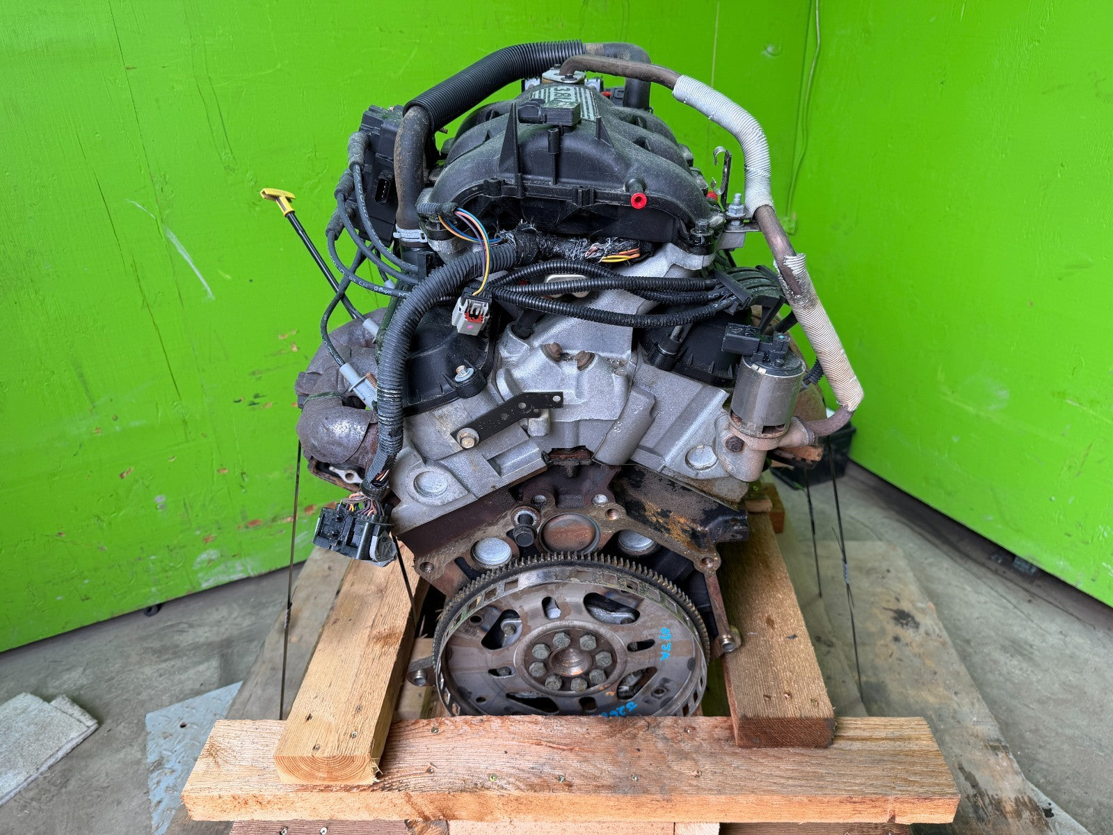 07 JEEP WRANGLER JK 3.8 COMPLETE ENGINE MOTOR ASSEMBLY 07-11
