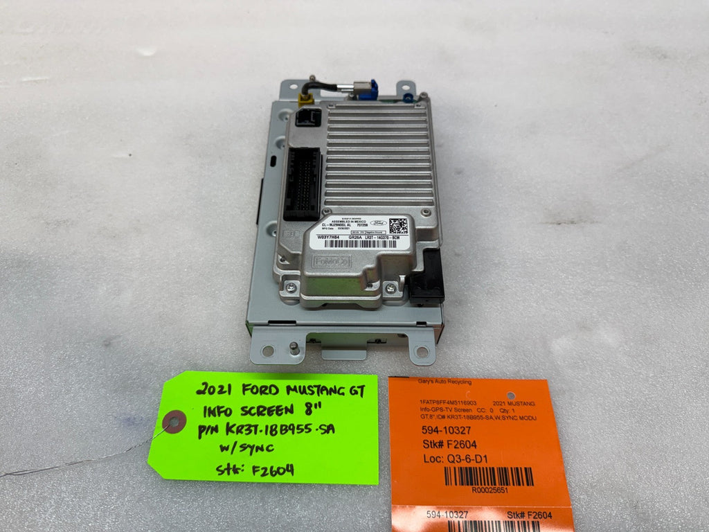 21 FORD MUSTANG GT OEM 8.0 RADIO NAVIGATION SCREEN SYNC 3 APIM KR3T-18B955-SA