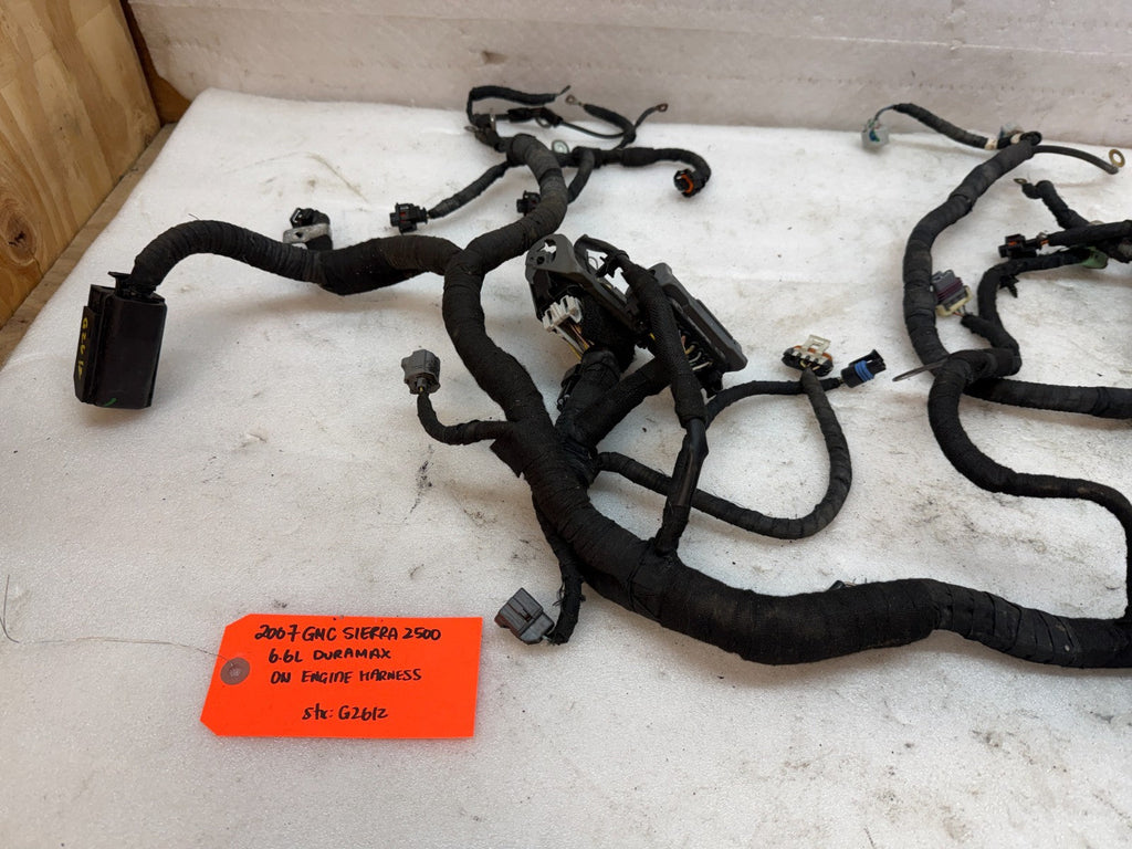 06 07 GMC CHEVROLET 2500HD DURAMAX 6.6 LBZ ENGINE MOTOR WIRING HARNESS LOOM
