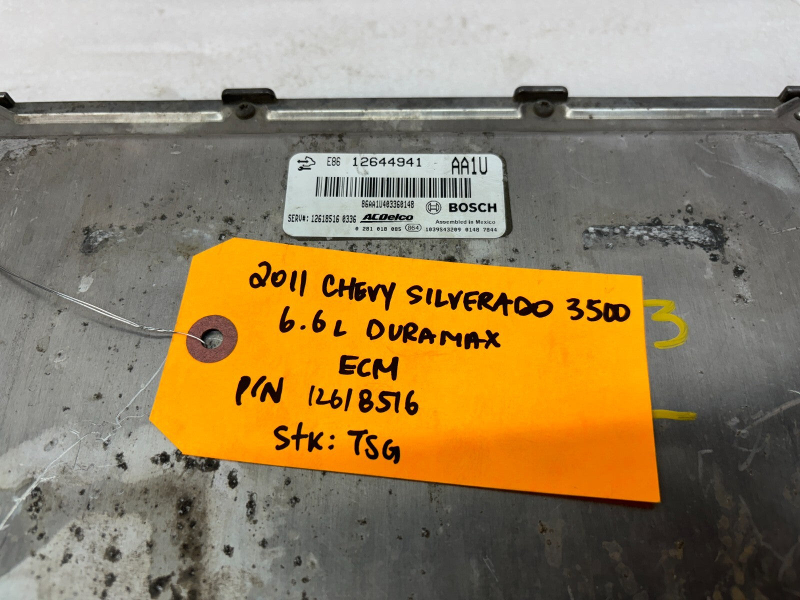 11-14 Chevrolet GMC 2500HD DURAMAX 6.6 LML OEM ENGINE COMPUTER ECU ECM 12618516