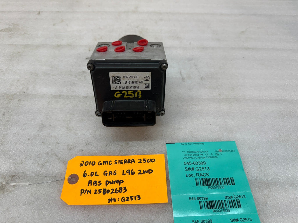 07-10 Chevrolet GMC 2500HD 3500 SIERRA ABS ANTI LOCK BRAKE PUMP 25802683
