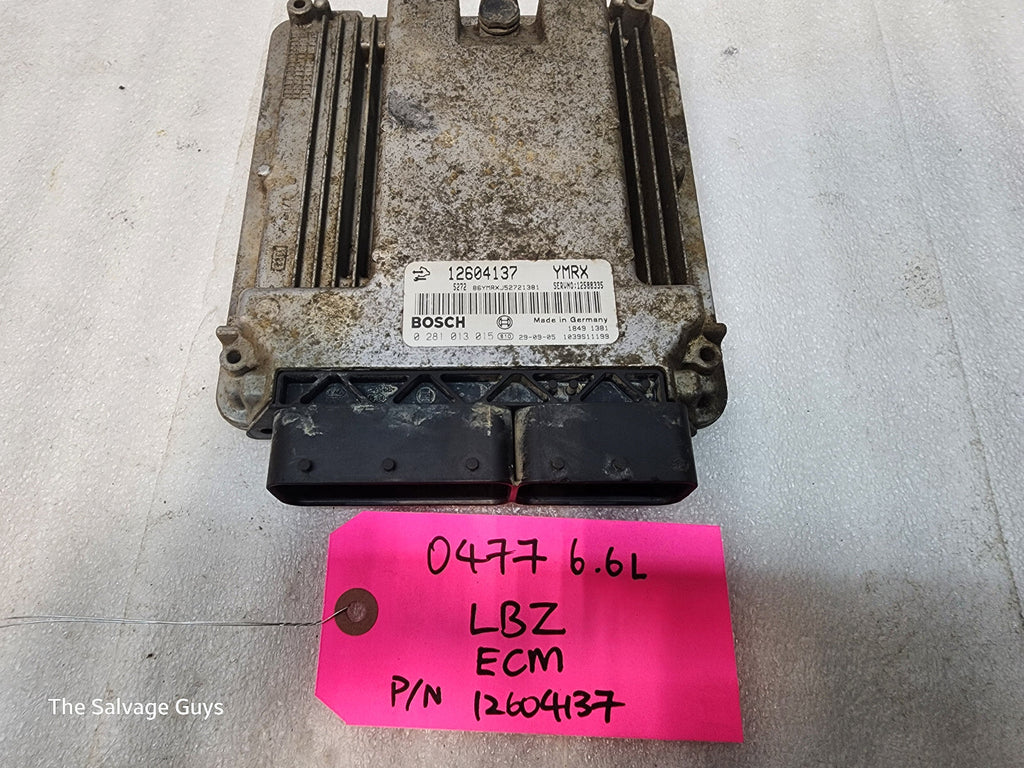 06 Chevrolet GMC 2500HD DURAMAX 6.6 LLY LBZ ECM ECU ENGINE COMPUTER 12604137