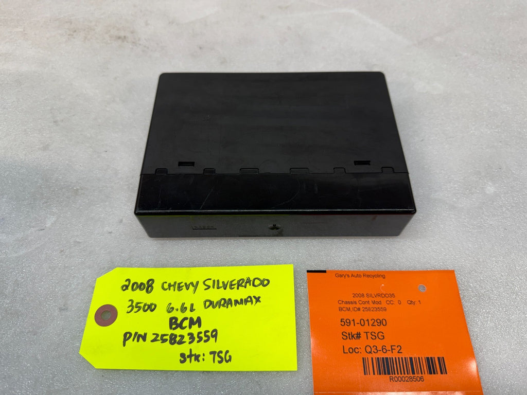 08 09 10 Chevrolet GMC DURAMAX LMM 6.6 BCM BODY CONTROL MODULE 25823559
