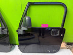 06 JEEP WRANGLER TJ LJ OEM FULL HARD DOORS COMPLETE KEY MIRRORS BLACK 97-06
