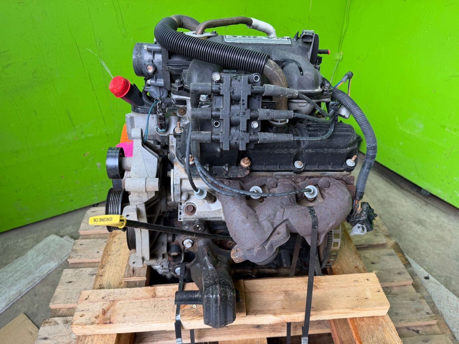 07 JEEP WRANGLER JK 3.8 COMPLETE ENGINE MOTOR ASSEMBLY 07-11
