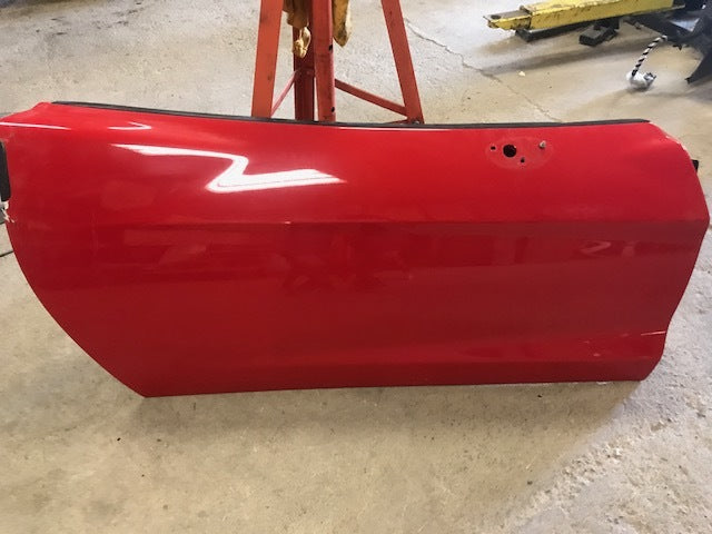 07 CHEVROLET CORVETTE Z06 C6 RIGHT PASSENGER DOOR SHELL RED 05-13