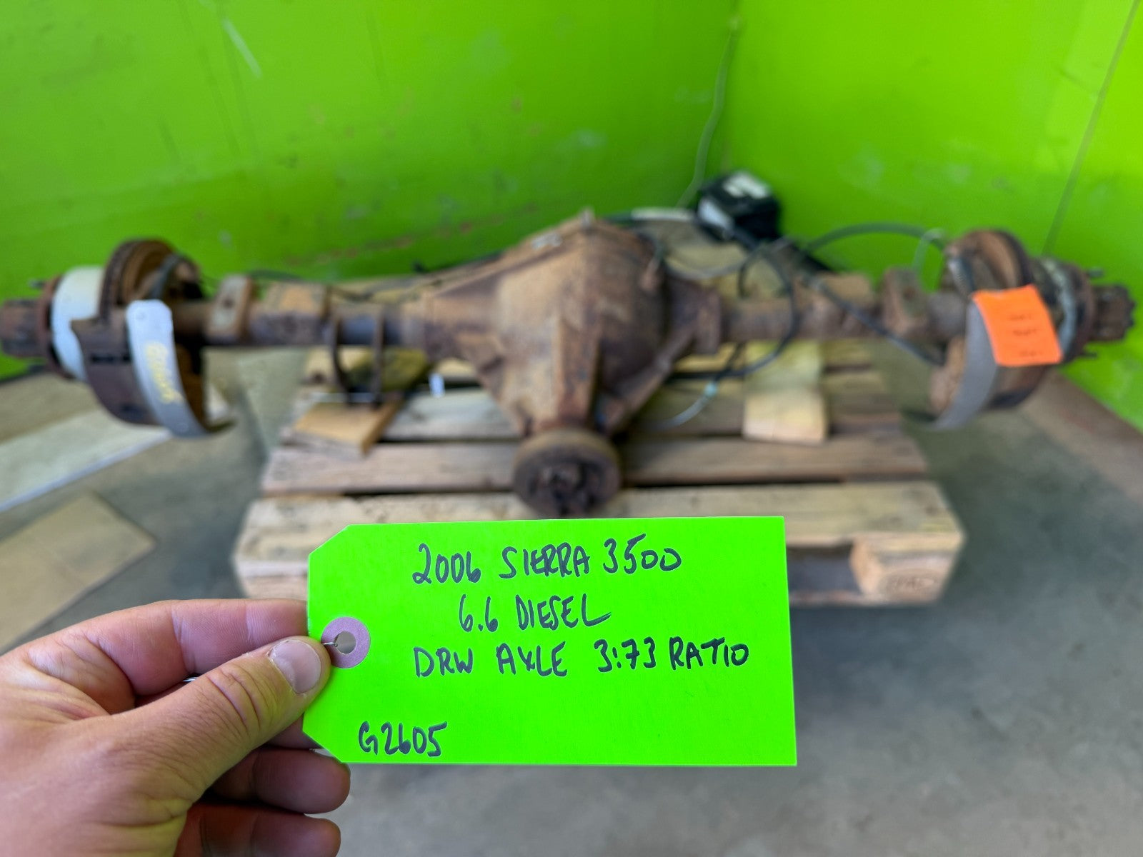 01-07 GMC SIERRA SILVERADO 3500HD DRW REAR DIFFERENTIAL AXLE GT4 G80 3.73 REMAN