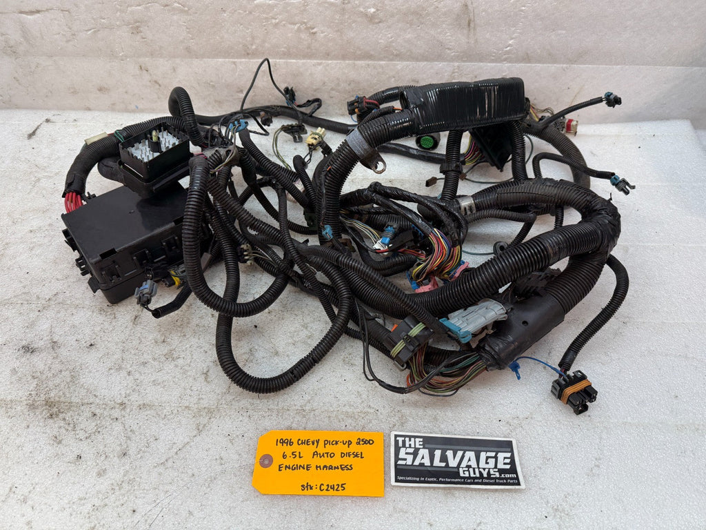95 CHEVROLET GMC SIERRA SILVERADO YUKON 6.5 DIESEL ENGINE WIRING HARNESS