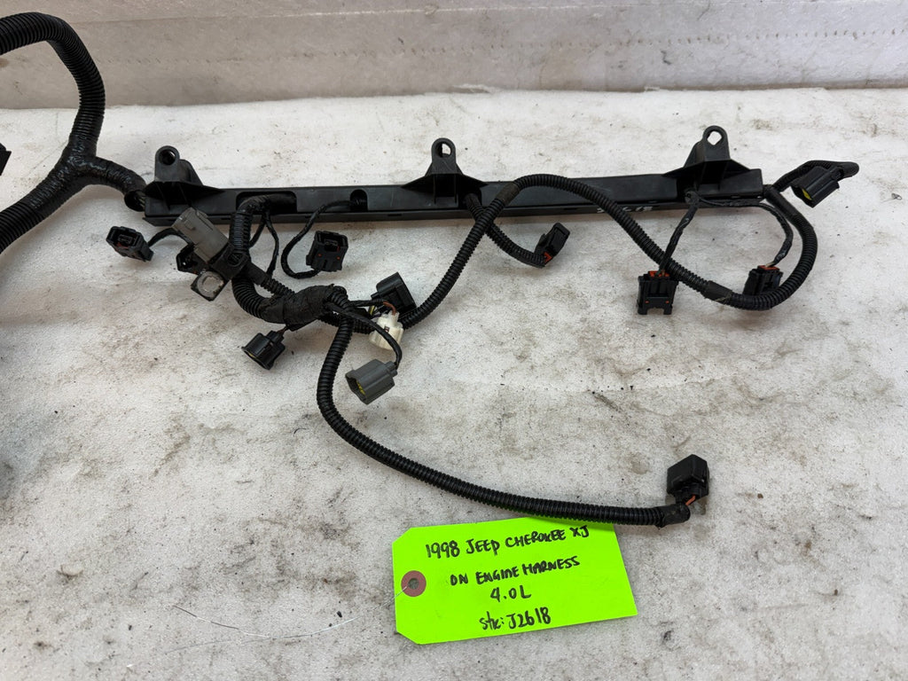 98 JEEP CHEROKEE XJ 4.0 AUTOMATIC ENGINE INJECTOR WIRING HARNESS LOOM 97-01
