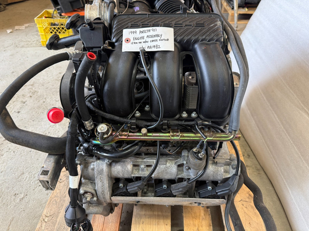 99 00 01 PORSCHE 911 996 3.4 COMPLETE REPLACEMENT ENGINE MOTOR W/ 12K  M96.01