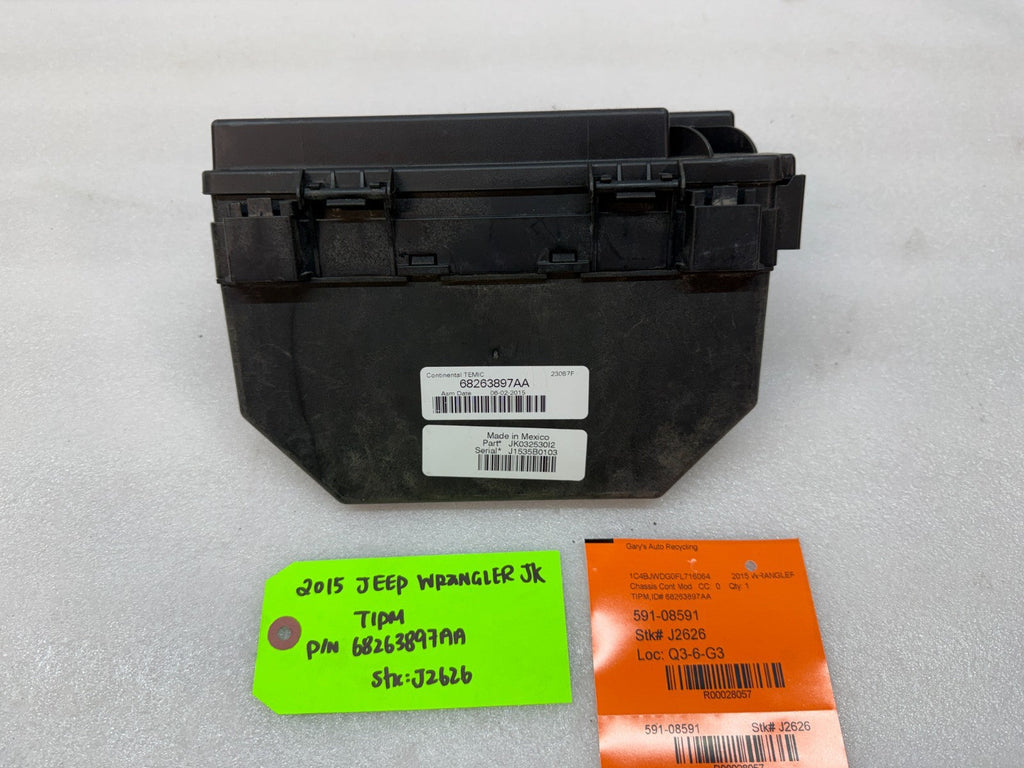 15 JEEP WRANGLER JK TIPM INTEGRATED MODULE FUSE BOX 68263897AA
