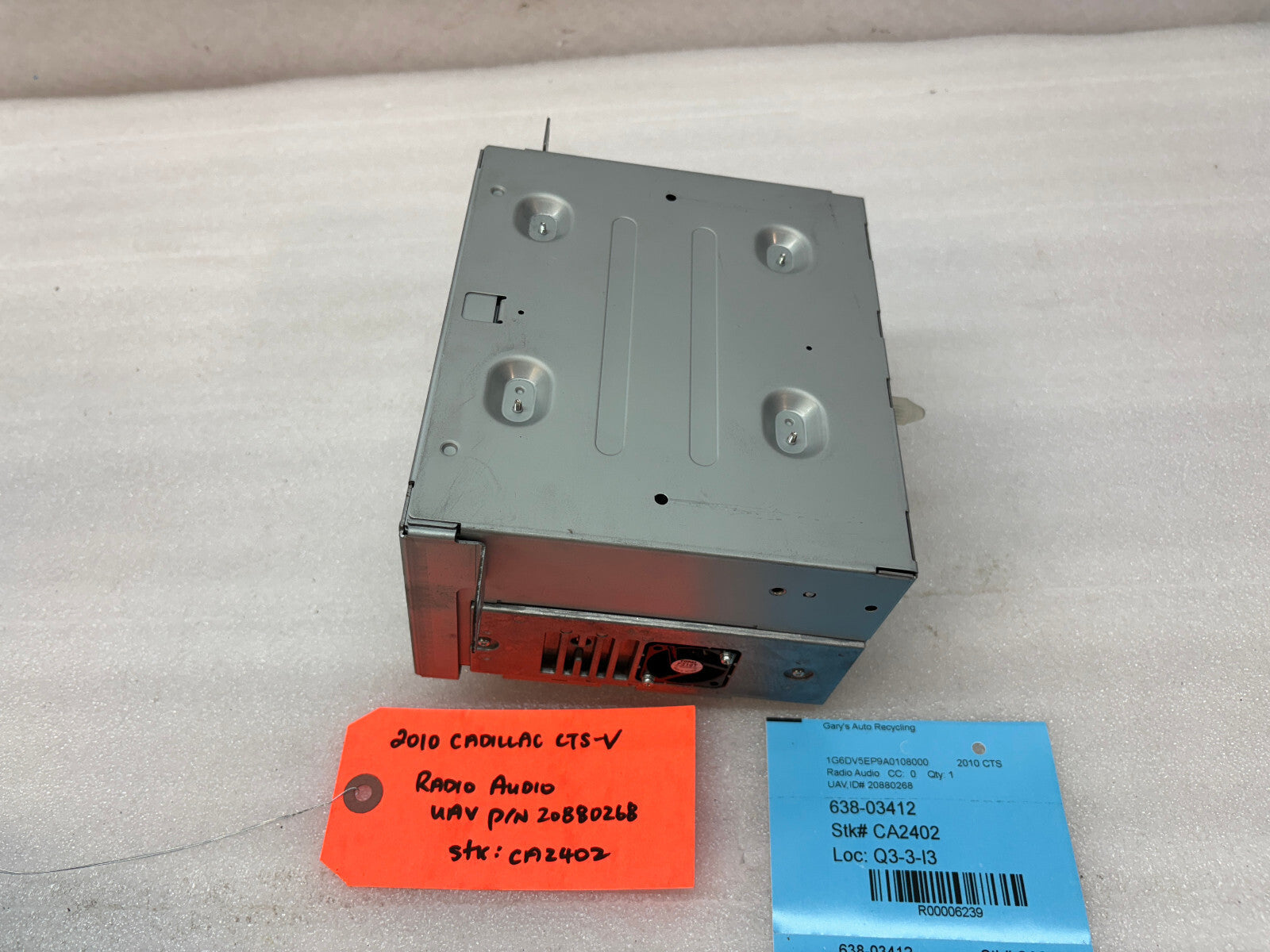 10 CADILLAC CTS-V CTSV OEM CD RADIO STEREO HEAD UNIT 20880268 08-11