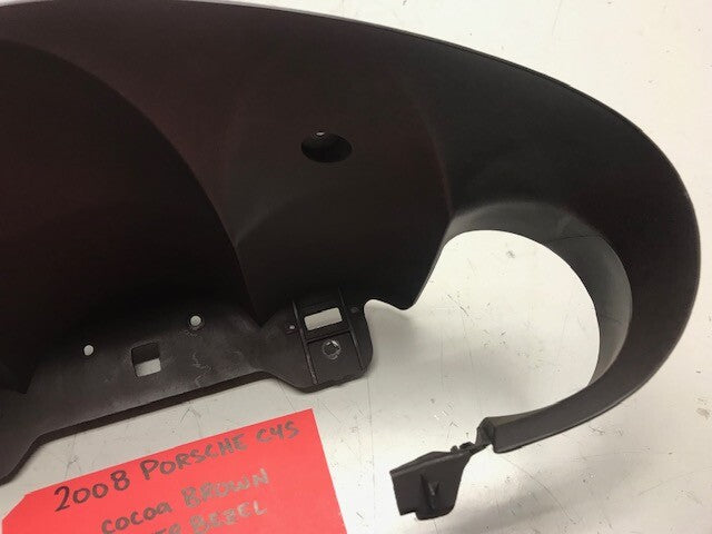 05-13 Porsche 997 C4S CARRERA S OEM COCOA BROWN INSTRUMENT GAUGE CLUSTER TRIM